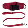 Hundkläder Färgglad justerbar rep koppel Harness Set Pet Puppy Collar Outdoor Training Walking