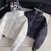 Kadın Ceketler Tasarımcısı 2023 Yeni Moda Kalın Sıcak Kış Beyaz Aşağı Ceket Kadınlar Stand Yakası fermuar Uzun Kollu Gevşek Gevşek Ceket 369x