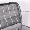 저장 백 전자 가방 여행 케이블 액세서리 방수 이중 레이어 전자 장치 주최자 패드 충전기 휴대용