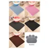 Lits pour chat 1 PC 5 couleurs tapis de litière étanche Double couche tampons piégeage boîte pour animaux de compagnie produits lit pour chaton maison propre