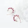 Dangle Earrings Mloveacc 925 Sterling Silver Drop Elegant Hook Style Crystal Beads Charm Trendy Jewelry