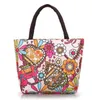 Shopping Bags 2023 Women's Flower Printed Bag Mother Fabric Handbag Mobile Phone