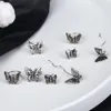 Sırtlar Küpe lutaku 1pcs Kore moda vintage içi boş kelebek kulak klipleri kadınlar için kızlar sevimli yok piercing sahte kıkırdak takı