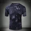 Heren t shirts zomer coolmax tactische camouflage shirt mannen ademen snel droge Amerikaanse leger gevecht t-shirt jagen