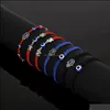 Bracelets de charme Blue Evil Eye Chaînes de corde tressée pour femmes hommes tortue éléphant hamsa main chaîne rouge bracelet bijoux de mode drop del dhn9l