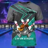 Herr t-shirts 2022 Ny bowlingskjorta herr t-shirt sommar o-hals avslappnad kort seve jersey sports toppar unisex överdimensionerade modementkläder 0304H23