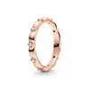 925 Silver Women Fit Pandora Ring Original Heart Crown Fashion Rings Rose Gold Ring Sparkling Triple Band DoubleBone Halo