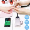 Nail Art Equipment Electric Drills Rechargeable 45000 RPM Filer Machine With LCD Display 2 Rotations for Acrylic s Gel s Manicure 230303