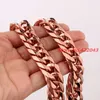 Catene da 24 "enorme pesante in acciaio inossidabile 316L color oro rosa catena cubana collana da uomo gioielli 16MM Top DesignChains