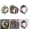 Fleurs décoratives guirlande de Pâques artificielle avec croix tenture ronde couronnes de porte d'entrée pour la célébration décorations de fête de mariage Po