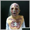 Partymasken Halloween Prop Walking Dead Latex Maske FL Kopf Horror Zombie Kostüm Dekoration An88 T200703 Drop Lieferung Hausgarten F DH6XC