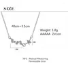 Chains Big Dipper Full Star Zircon Pendant Necklaces For Women Trend Short Clavicle Chain Choker Jewelry SAN65Chains