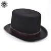 Parti Maskeleri Cadılar Bayramı Karnavalı Korku Sihirbaz Vampir Cosplay Caps Korkunç Gotik Punk Vintage Meapear Erkekler Medevat Retro Tarz Şapkalar