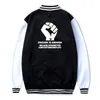 Herren-Kapuzenpullover „Enough Is Black Lives Matter“, weißer Aufdruck, Baseball-Uniform-Jacke, Sportmantel