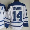 Custom Men Vintage Toronto Hockey CCM Retro Jerseys 17 Wendel Clark 27 Darryl Sittler 14 Dave Keon 7 Tim Horton 1 Johnny Bower zszył niebieski