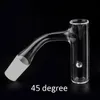 Full Weld Beveled Edge Smoking Quartz Finger Banger With Spinning Hole 2mm Wall 10mm 14mm 18mm Seamless Welded Auto Spinner Nail For GLass Water Bongs Dab Rigs Pipes