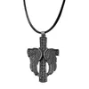 Choker Wangaiyao Angel Cross Naszyjnik Celtic Mężczyźni i kobiety Para prezentowa wisiorek retro twórcza moda upamiętnienie