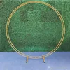 Outdoor Wedding party backdrop iron arch stand props double round ring iron arch frame decorative flower arch door decoration12