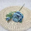 Dekorative Blumen gefälschte Wohnzimmer Pografie Requisiten 5 Stück Seide Rose Blume Zweig künstliche Flore Bouquet Home Hochzeit Dekor Display