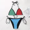 Yaz Bikinis Kadın Tasarımcı Mayo Seksi Bandeau Bikini Mayo Bayan Yüzme Seti Femme Yüzme Giyim Takım Yüksek Versiyon.