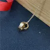 Ringhalter Halskette Gold gefüllt Schmuck Liebe Halsketten Frauen Männer Kette benutzerdefinierte Großhandel Luxus personalisiertes Geschenk handgemachte erste Halskette für Frauen