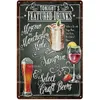 Hot Coffee Cocktail Drink Cheers Metal Iron Painting Print Tin Sign Art Poster Pictures For Kitchen Dining Room Home Decoration 30X20cm W03