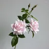 Decoratieve bloemen Diamond Rose (2flower 3Bud) Home Decoratie Latex Real Touch Wedding Artificial Flower Floral Event Party Display -