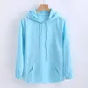 Men's Hoodies 2023 Trend Man's Hooded Cotton Linen T Shirt Male Casual Loose Long Sleeve Solid Color Shirts Man Flax V-neck M-3xl