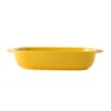 Bowls Ceramic Baking Pan Tray Dish Bakeware Oven Porcelain Casserole Lasagna Plates Plate Square Household Cake Brownie Serving Pans