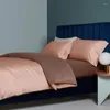 Bedding Sets Nordic Luxury Set Solid Color Simple Soft Quilt Bedspread Pillowcase Bedroom Home Textiles