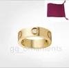 4mm 5mm 6mm titanio acciaio argento amore anello uomo e donna gioielli in oro rosa per gli amanti coppia anelli regalo con borsa rossa oro / argento / rosa / nero