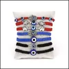 Bracelets de charme Blue Evil Eye Chaînes de corde tressée pour femmes hommes tortue éléphant hamsa main chaîne rouge bracelet bijoux de mode drop del dhn9l