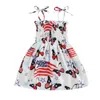 Robe de fille en bas âge pour bébé filles 4 juillet tenues de l'indépendance