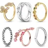 925 Mulheres prateadas FIT PANDORA RING ORIGINAL CORONHA COROWN RINGS BORTURAFLY SPONES INFINITE