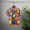 2 LUXUS-Designer-Hemden Herrenmode Tiger-Buchstabe V Seiden-Bowlinghemd Freizeithemden Herren Slim Fit Kurzarm-Kleiderhemd M-3XL#58