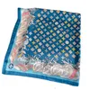 70-70cm Designer Lettres Chaîne Imprimer Foulard En Soie Florale Pour Femmes De Luxe Classique Vieille Fleur Poignée Sac Ruban Foulards Paris Épaule Fourre-tout Bagages