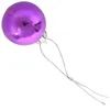 Decorazioni natalizie Fashion24 pezzi Chic palline per albero semplici glitter XMAS ornamento decorazione palla viola