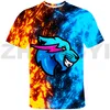 رجال tshirts الهيب هوب 3D anime السيد وولف الوحش Lightning Cat Tops تي شيرت كبيرة الحجم الشارع الشارع الصيفية رسم القمصان t 230303