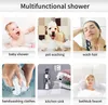 Banyo duş başları lavabo musluk uzatma duş kafası 3 mod ayarlanabilir saç pet durulama valf valf adaptör havzası musluk duş seti Salon J230303