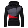 Heren Hoodies Sweatshirts Men Hoodie Herfst Lange mouw Patchwork Hooded Sweatshirt Top Outderwar 2023 Mens Casa de Papel#G30