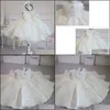 Girl'S Dresses Girls Baptism White Ceremony Dress Girl Beading 1St Birthday Baby Elegant Princess Party Christening Vestidos Drop De Dh2La