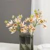 Dekorativa blommor konstgjorda brudgren för diy hemblommor arrangemang ornament bröllop fest butik dekoration falska