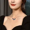 Chains Trendy Pendant Alloy Clavicle Chain Angel Adjustable Temperament Woman Necklaces Choker Korean Neck Jewelry