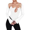 Women's Blouses Attractive Sexy Perspective Net Yarn Patchwork Skinny Blouse Club Comfy High Elastic