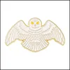 Çizgi Film Aksesuarları Hedwig Emaye Pinleri Özel Sihirli Film Bird Mesr Broşlar Yaka Rozetleri Hayvan Fan Mücevher Hediyesi Çocuklar İçin Arkadaşlar DH56A