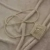 Sac de taille en petites perles fait à la main, sac en corde perlée, messager de taille pour femmes et filles, décoratif, 230304