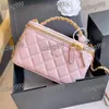 Multi color Women Letter Handheld Makeup Bag With Mirror Caviar Leather Versatile Wallet Crossbody Bag Luxury Handbag Multi Pochettes Fanny Packs Designer Wallet