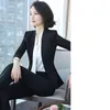 Damespakken Blazers Fashion Small Suit Women Professional Set Slim Ladies Pants Business Executive Tooling Cloths Lente herfst