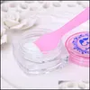 Altri materiali di imballaggio per la spedizione Mini plastica monouso Cucchiaio per crema per il viso Maschera per il viso Stick Cosmetico Spata Scoop Beauty Make Dh4Fv