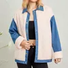 jaqueta azul e rosa